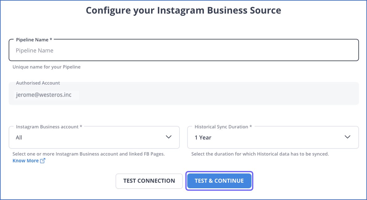 Instagram Business to Redshift: Configuring your Instagram Business Source | Hevo Data
